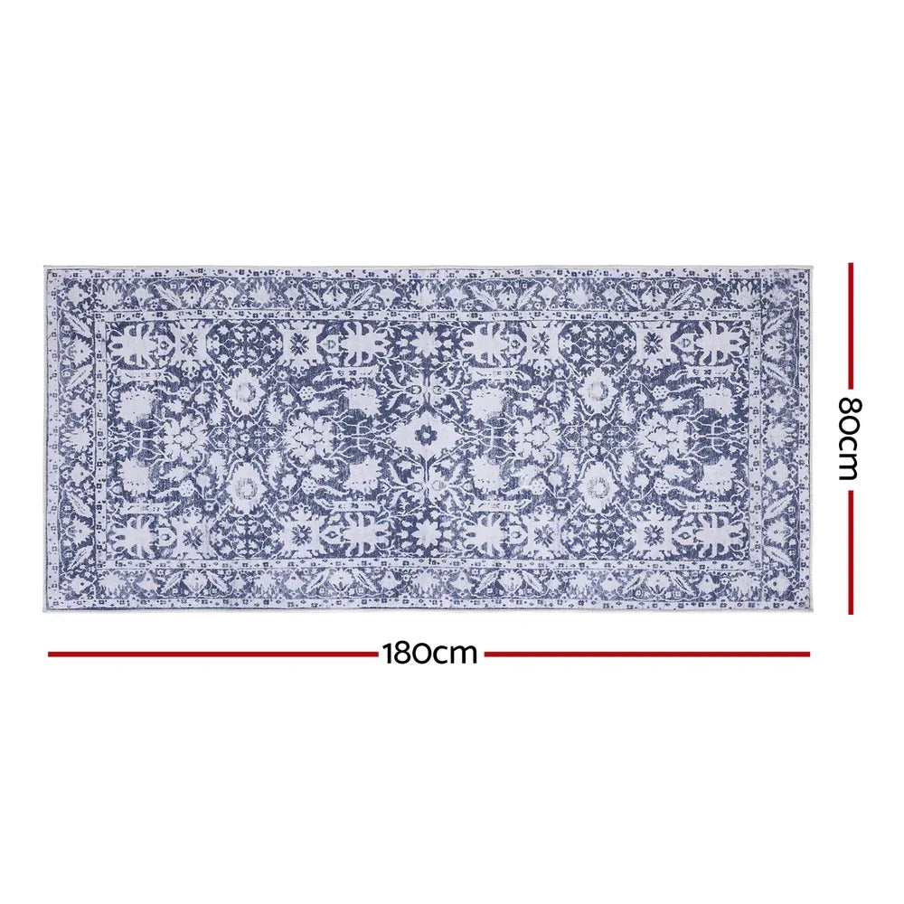 Artiss Hallway Runner Rug 80x180cm Soft Velvet Washable Modern Kitchen Mat - Mekamart Australia