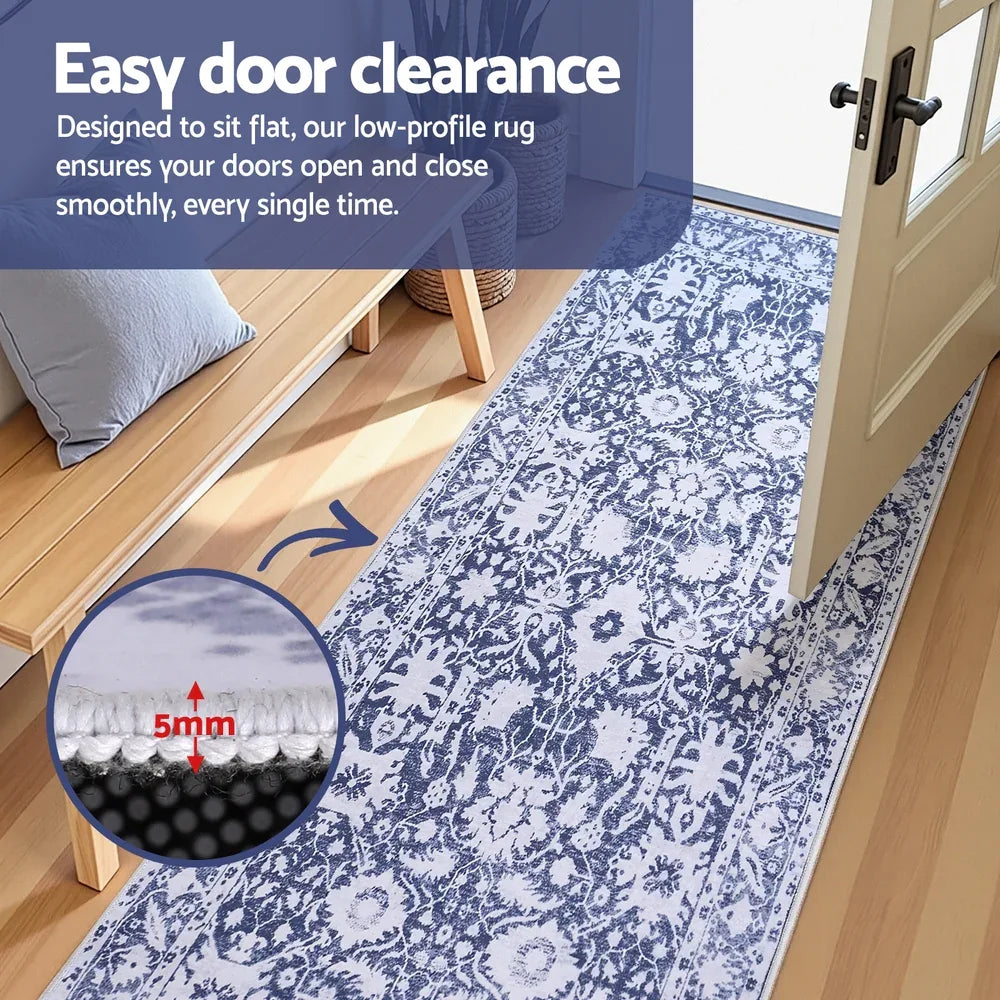 Artiss Hallway Runner Rug 80x180cm Soft Velvet Washable Modern Kitchen Mat - Mekamart Australia