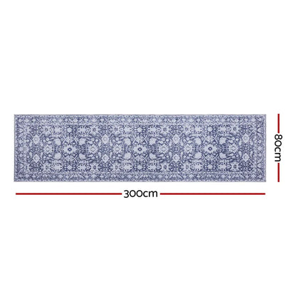 Artiss Hallway Runner Rug 80X300cm Soft Velvet Washable Modern Kitchen Mat - Mekamart Australia