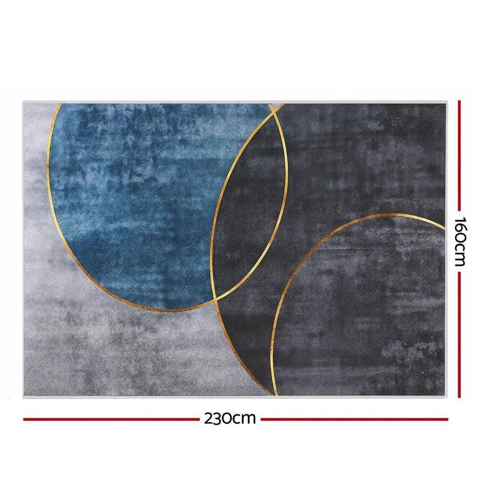 Artiss Washable Floor Rug 160X230cm Large Geometric Area Rug Modern Floor Carpet - Mekamart Australia