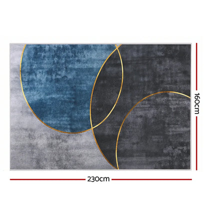 Artiss Washable Floor Rug 160X230cm Large Geometric Area Rug Modern Floor Carpet - Mekamart Australia