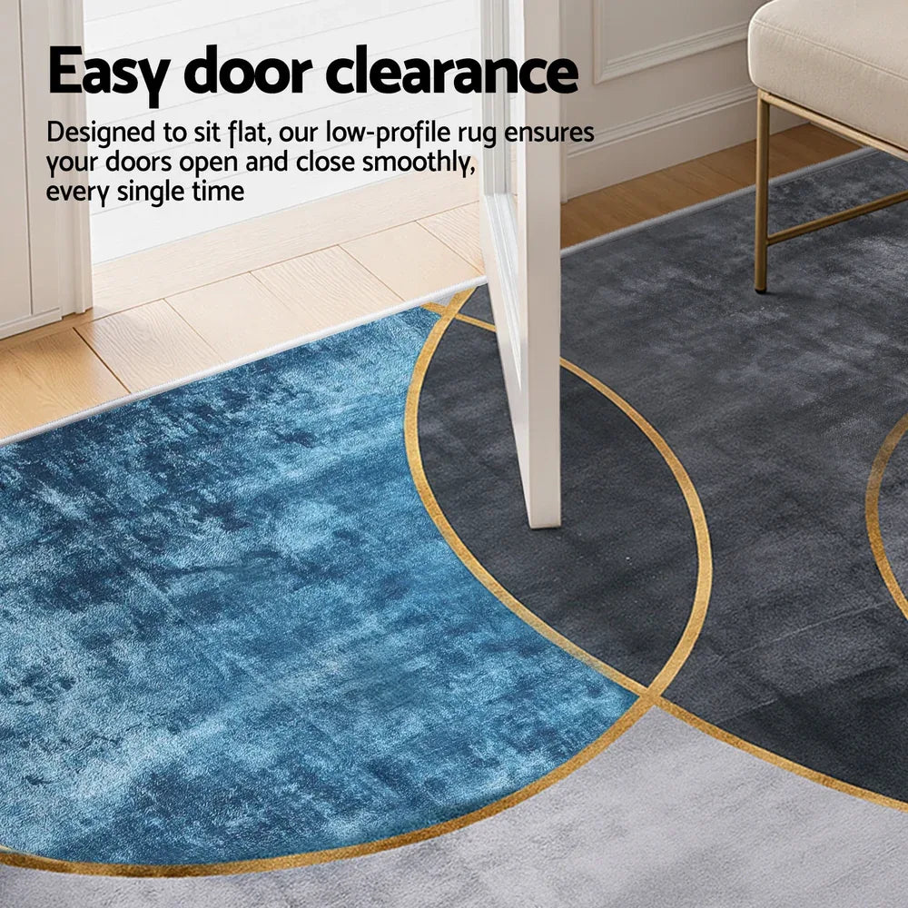Artiss Washable Floor Rug 160X230cm Large Geometric Area Rug Modern Floor Carpet - Mekamart Australia