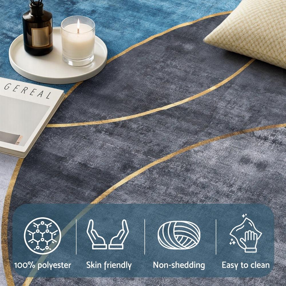 Artiss Washable Floor Rug 160X230cm Large Geometric Area Rug Modern Floor Carpet - Mekamart Australia