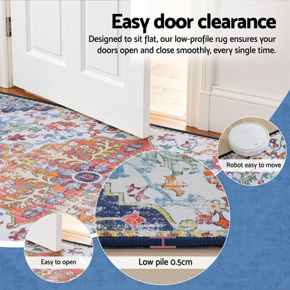 Artiss Floor Rug 240X340cm Large Washable Geometric Area Rug Modern Carpet Mat - Mekamart Australia