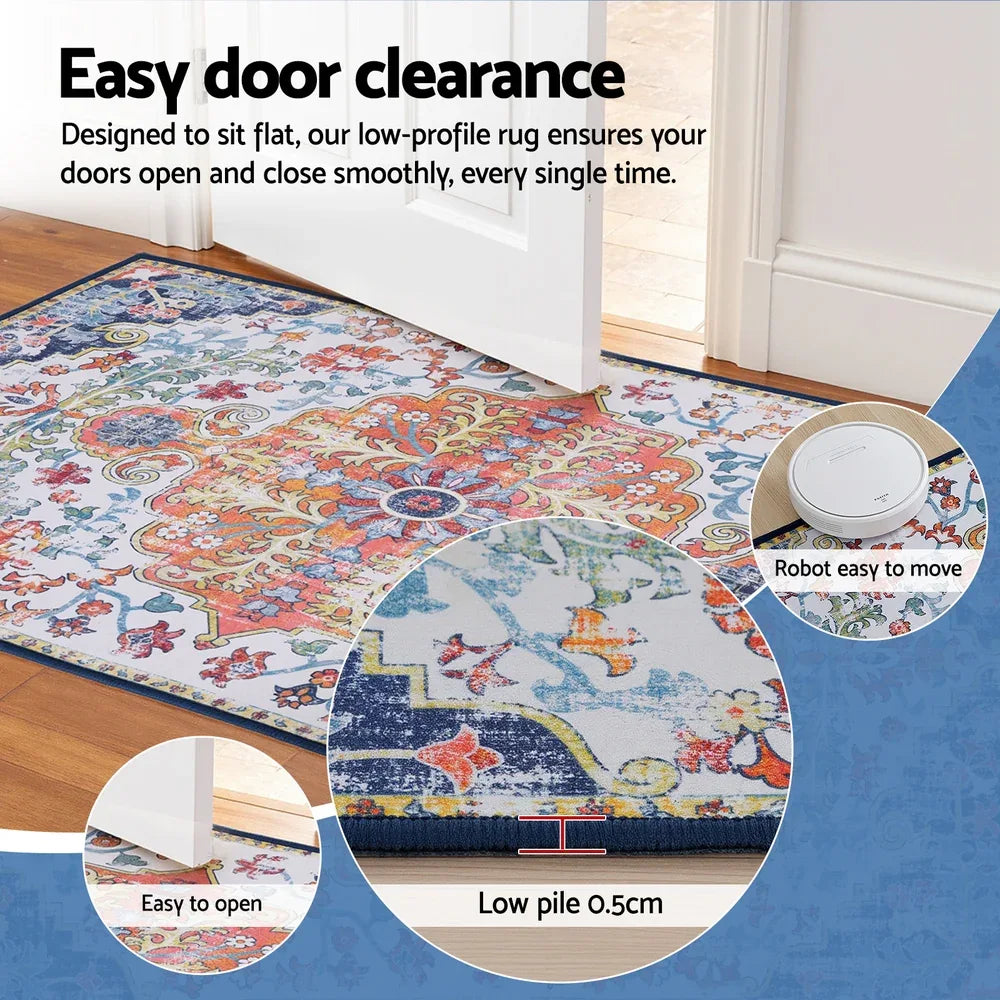 Artiss Floor Rug 50X80 Doormat Carpet Short Pile Non-Slip Entryway Mat Bohemian - Mekamart Australia