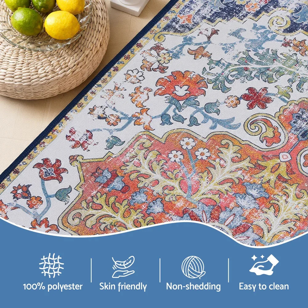 Artiss Floor Rug 50X80 Doormat Carpet Short Pile Non-Slip Entryway Mat Bohemian - Mekamart Australia