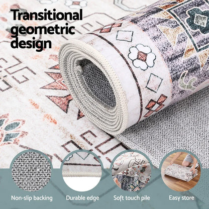 Artiss Washable Floor Rug 200x290cm Large Area Rug Modern Living Room Carpet - Mekamart Australia