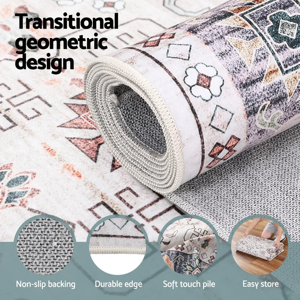 Artiss Washable Floor Rug 240X340cm Large Area Rug Modern Living Room Carpet - Mekamart Australia
