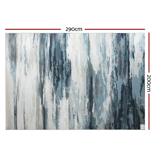 Artiss Rug 200x290cm Area Rug Washable Mat Large Carpet Soft Short Pile Poca - Mekamart Australia