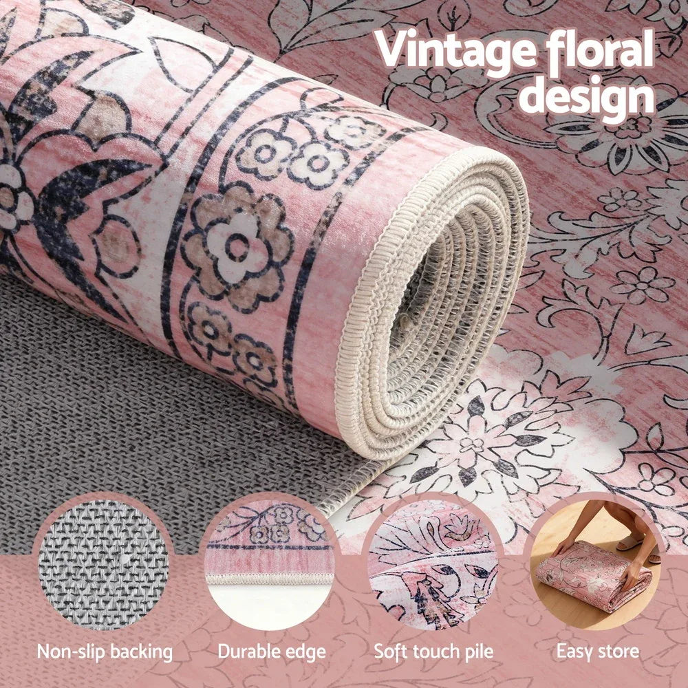 Artiss Floor Rug 200X290cm Large Washable Area Rug Vintage Living Room Carpet - Mekamart Australia