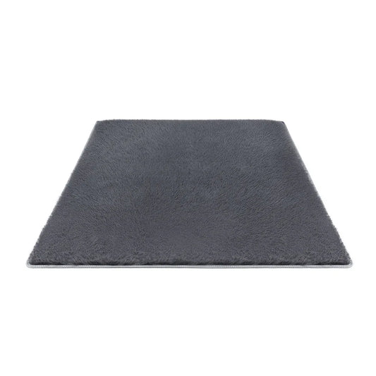 Artiss Floor Rug 140x200cm Plush Area Shaggy Rug Living Room Bedroom Carpet Grey - Mekamart Australia
