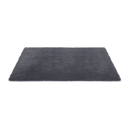 Artiss Floor Rug 140x200cm Plush Area Shaggy Rug Living Room Bedroom Carpet Grey - Mekamart Australia