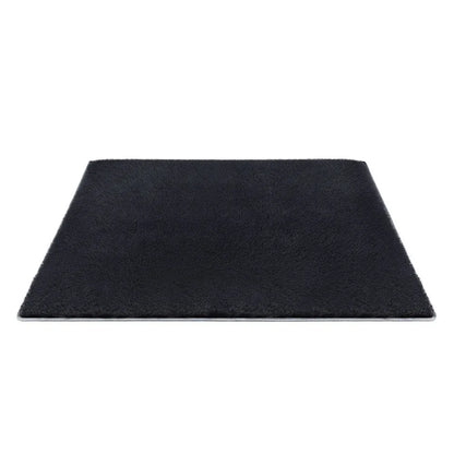 Artiss Floor Rug 200x230cm Plush Area Shaggy Rug Living Room Bedroom Carpet Black - Mekamart Australia