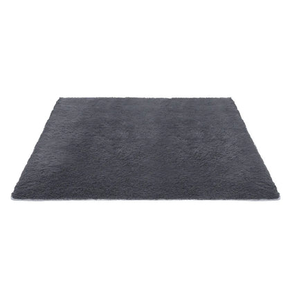 Artiss Floor Rug 200x290cm Plush Area Shaggy Rug Living Room Bedroom Carpet Grey - Mekamart Australia
