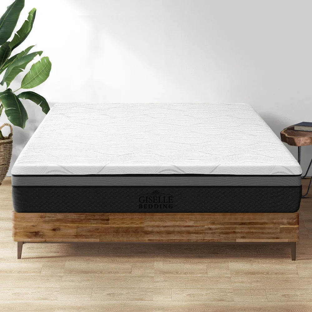 Giselle Bedding Memory Foam Mattress Bed Cool Gel Non Spring 25cm Queen - Mekamart Australia