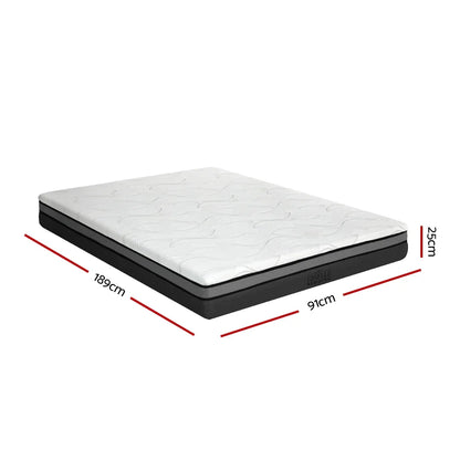 Giselle Bedding Memory Foam Mattress Bed Cool Gel Non Spring 25cm Single - Mekamart Australia
