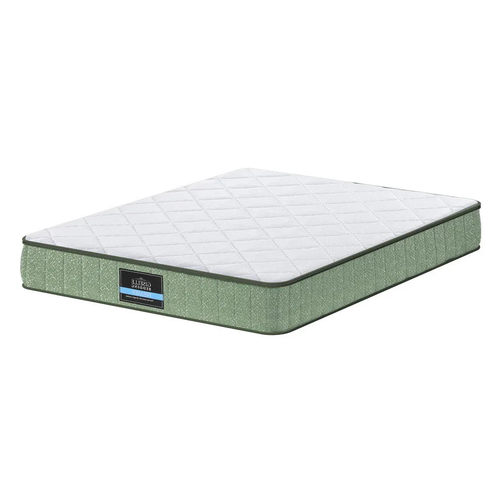 Giselle 25cm Memory Foam Mattress Dual Layer Zipper Cover Cool Charcoal Foam Mattresses Double - Mekamart Australia