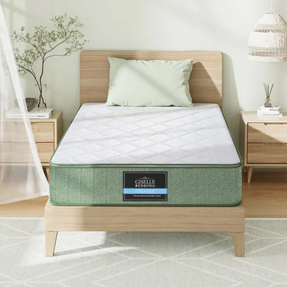 Giselle 25cm Memory Foam Mattress Dual Layer Zipper Cover Cool Charcoal Foam Mattresses King Single - Mekamart Australia