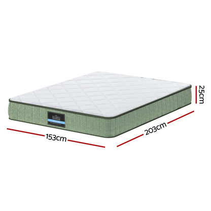 Giselle 25cm Memory Foam Mattress Dual Layer Zipper Cover Cool Charcoal Foam Mattresses Queen - Mekamart Australia