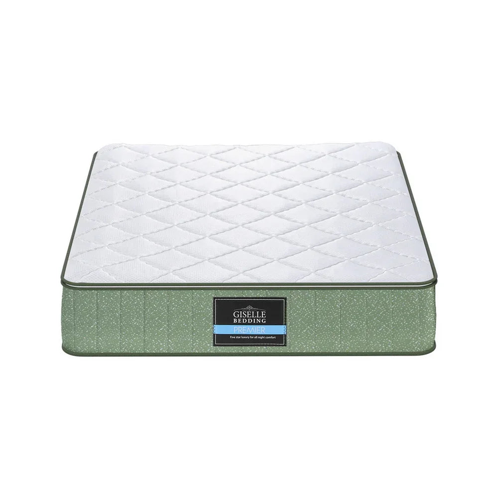 Giselle 25cm Memory Foam Mattress Dual Layer Zipper Cover Cool Charcoal Foam Mattresses Single - Mekamart Australia