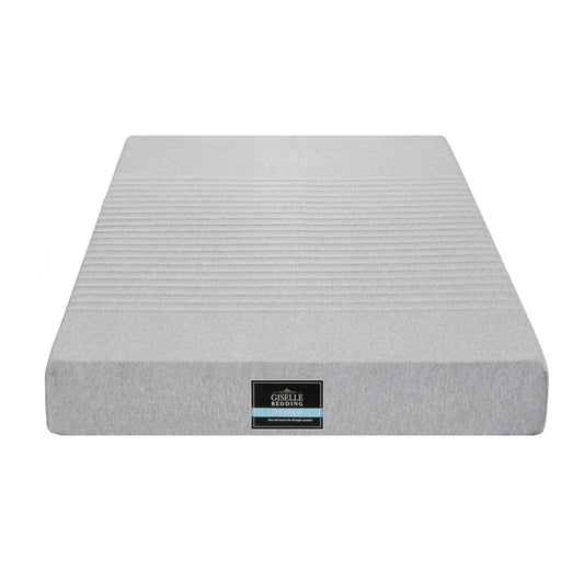 Giselle Bedding Cool Gel Memory Foam Mattress Charcoal 7-Zone Washable Bamboo Cover 15cm King Single - Mekamart Australia