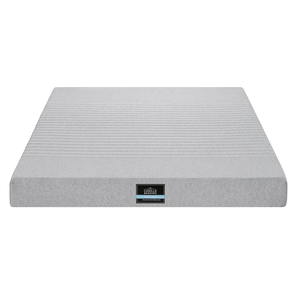 Giselle Bedding Cool Gel Memory Foam Mattress Charcoal 7-Zone Washable Bamboo Cover 15cm Queen - Mekamart Australia