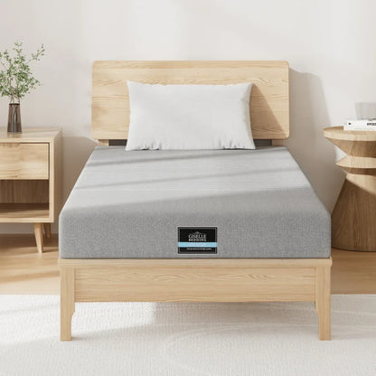 Giselle Bedding Cool Gel Memory Foam Mattress Charcoal 7-Zone Washable Bamboo Cover 15cm Single - Mekamart Australia