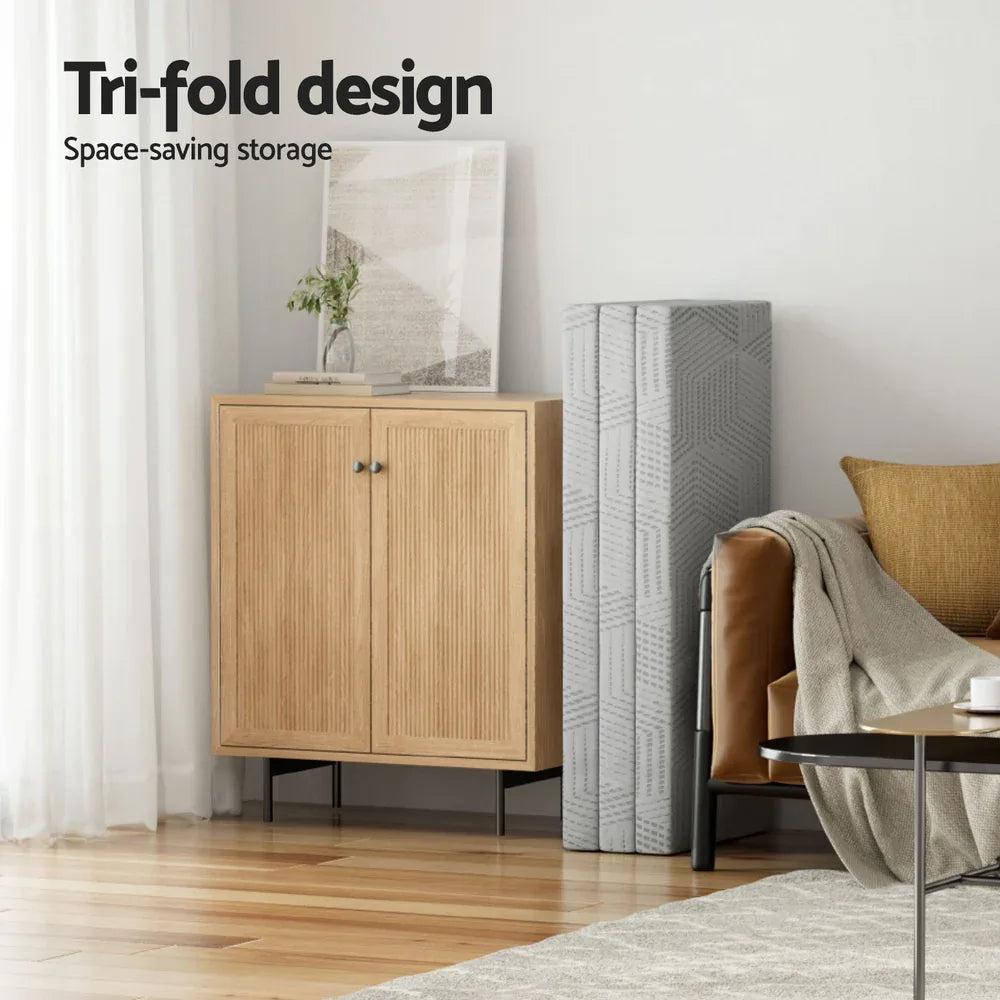 3-Foldable Mattress Giselle Folding Foam Double - Mekamart Australia