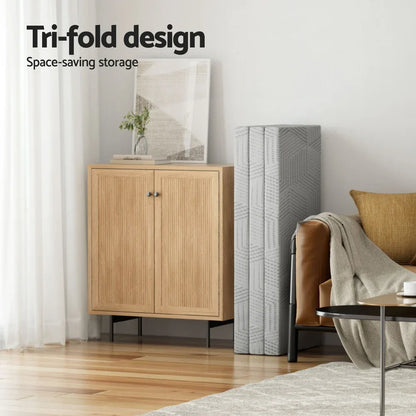 3-Foldable Mattress Giselle Folding Foam Double - Mekamart Australia