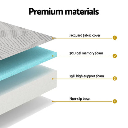 3-Foldable Mattress Giselle Folding Foam Double - Mekamart Australia