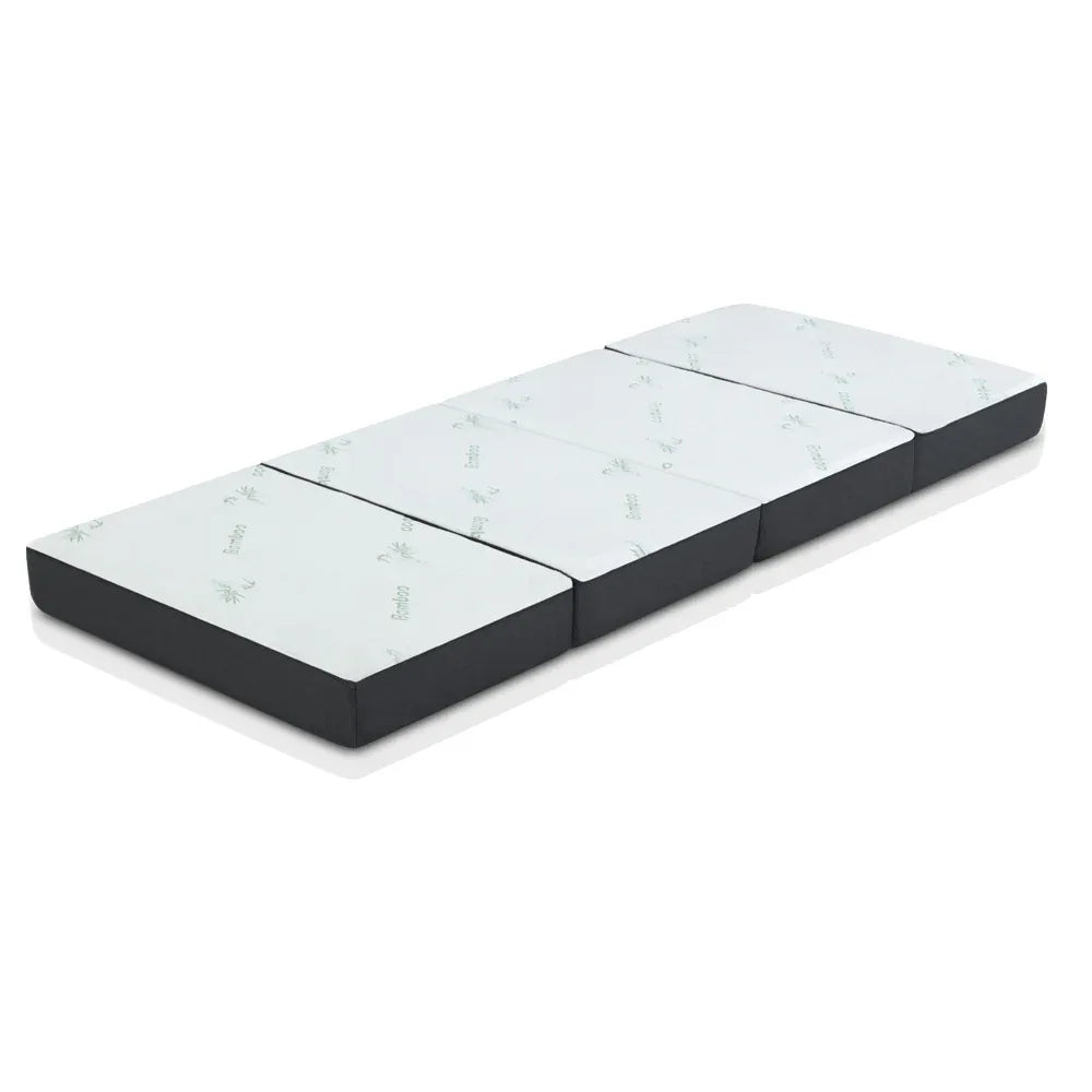 Giselle Bedding Foldable Mattress Folding Foam Sofa Bed Mat Bamboo - Mekamart Australia