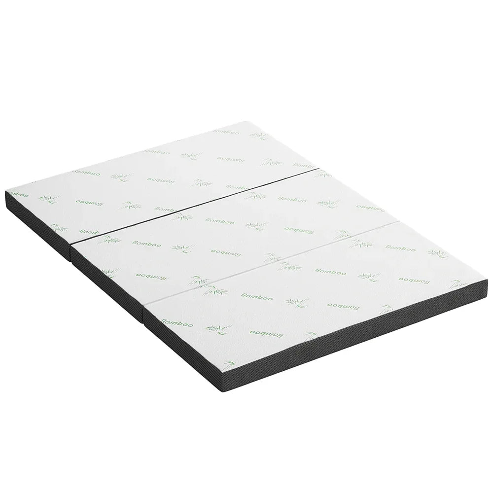 Giselle Bedding Foldable Mattress Folding Foam Double Bamboo - Mekamart Australia