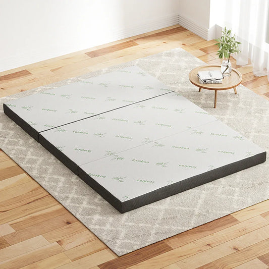 Giselle Bedding Foldable Mattress Folding Foam Double Bamboo - Mekamart Australia