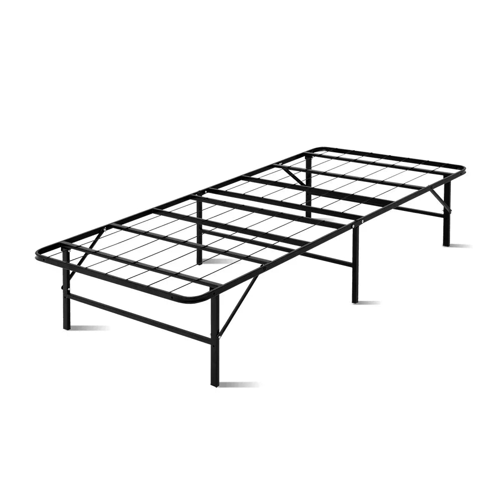 Artiss Folding Bed Frame Metal Base - Single - Mekamart Australia