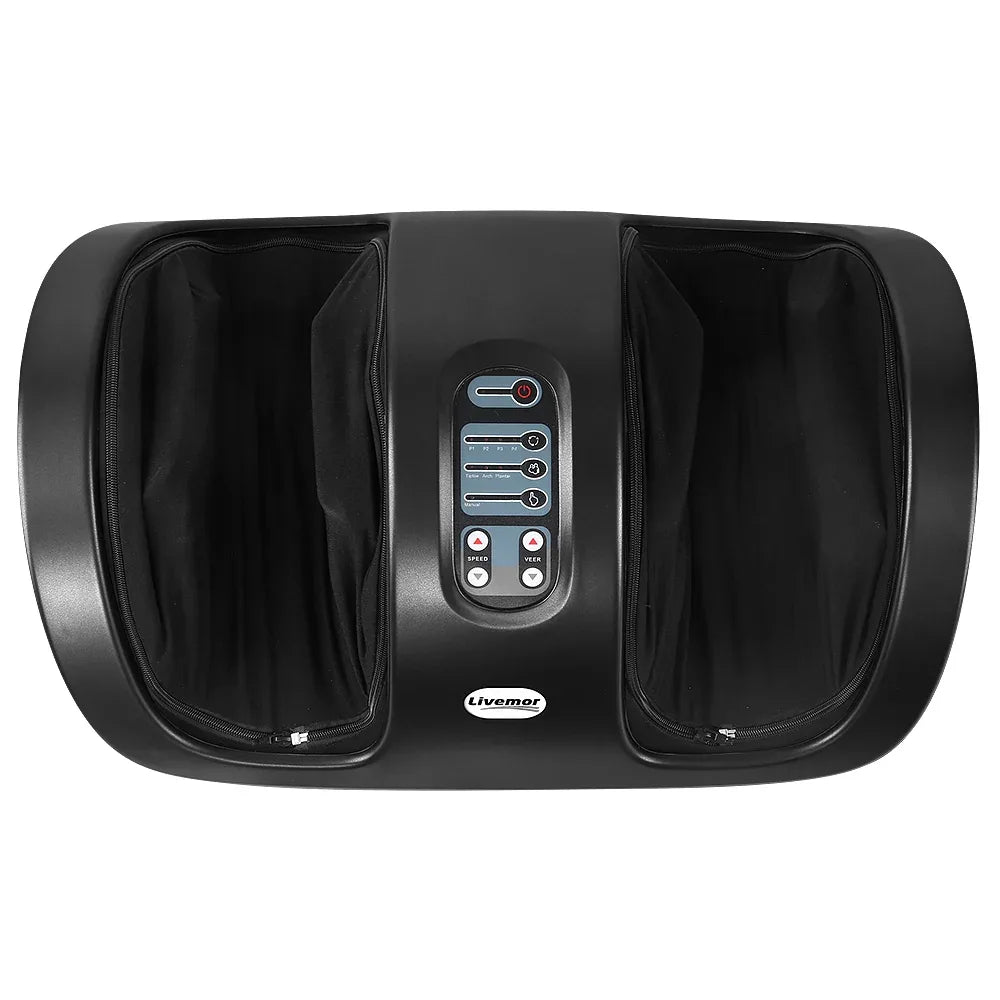 Livemor Foot Massager Shiatsu Massagers Electric Roller Kneading Leg Black - Mekamart Australia