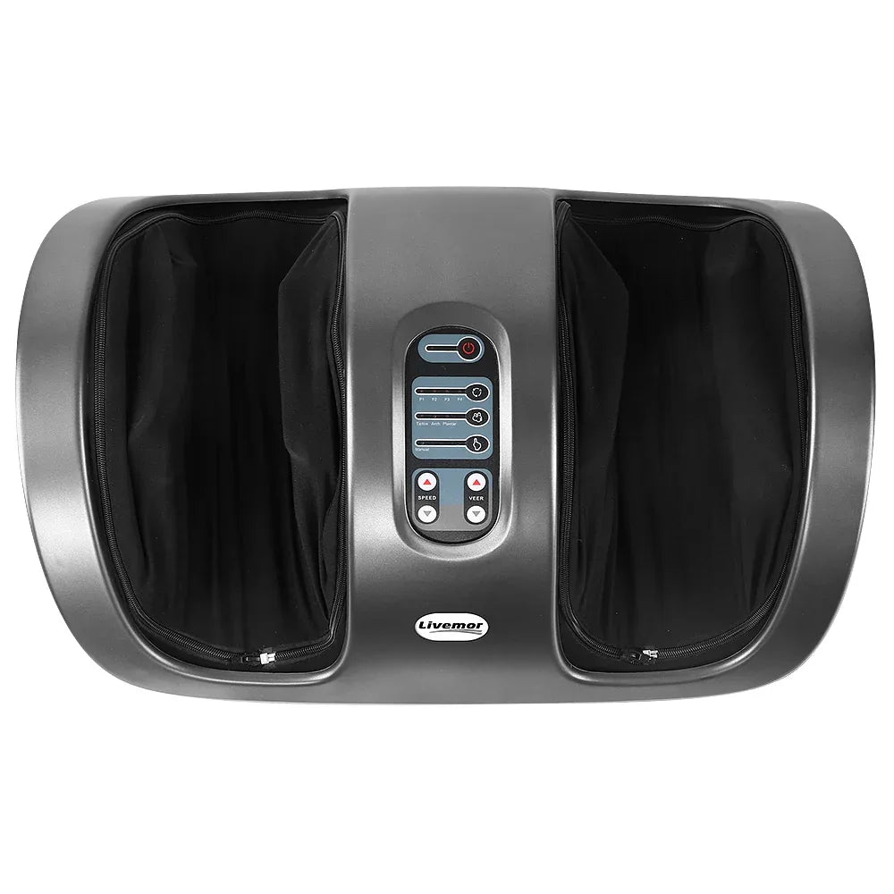 Livemor Foot Massager Shiatsu Massagers Electric Roller Kneading Leg Grey - Mekamart Australia