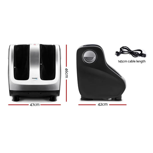 Livemor Foot Massager Shiatsu Massagers Electric Roller Calf Leg Kneading Silver - Mekamart Australia