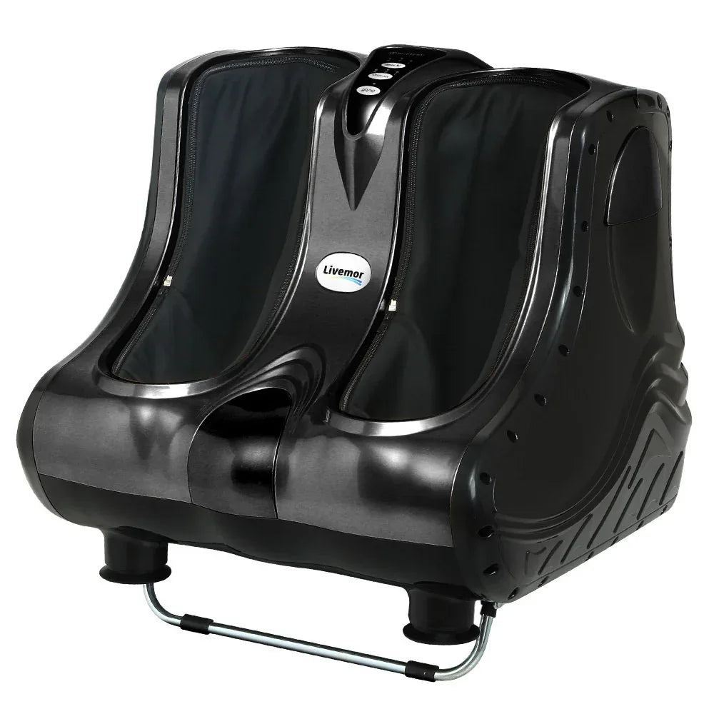 Livemor Foot Massager Massagers Shiatsu Electric Roller Ankle Calf Leg Kneading Black - Mekamart Australia