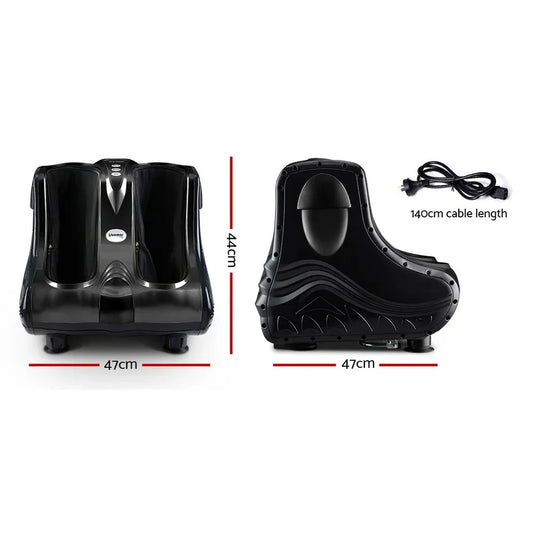 Livemor Foot Massager Massagers Shiatsu Electric Roller Ankle Calf Leg Kneading Black - Mekamart Australia