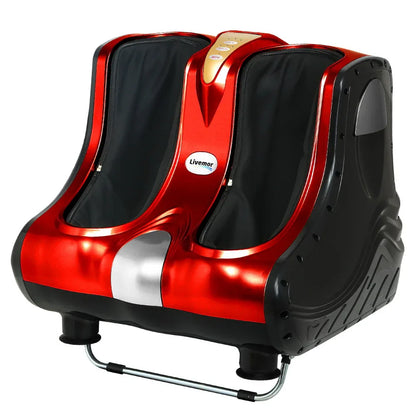 Livemor Foot Massager Massagers Shiatsu Electric Roller Ankle Calf Leg Kneading Red - Mekamart Australia