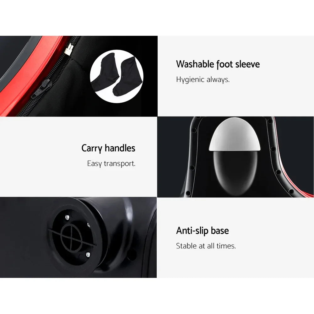 Livemor Foot Massager Massagers Shiatsu Electric Roller Ankle Calf Leg Kneading Red - Mekamart Australia