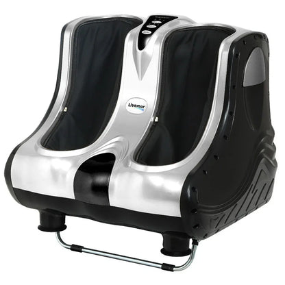 Livemor Foot Massager Massagers Shiatsu Electric Roller Ankle Calf Leg Kneading Silver - Mekamart Australia
