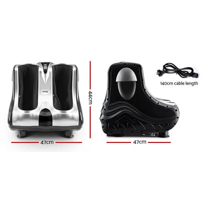 Livemor Foot Massager Massagers Shiatsu Electric Roller Ankle Calf Leg Kneading Silver - Mekamart Australia