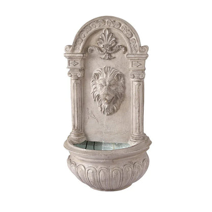 Gardeon Solar Fountain Water Feature Wall Mount Garden Fountains 77CM Beige - Mekamart Australia