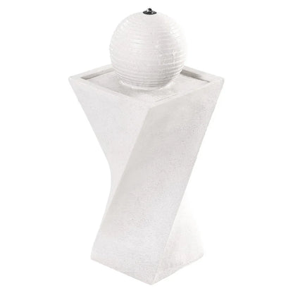 Gardeon Solar Fountain Water Feature Bird Bath Outdoor Garden LED Lights Ball 85CM - Mekamart Australia