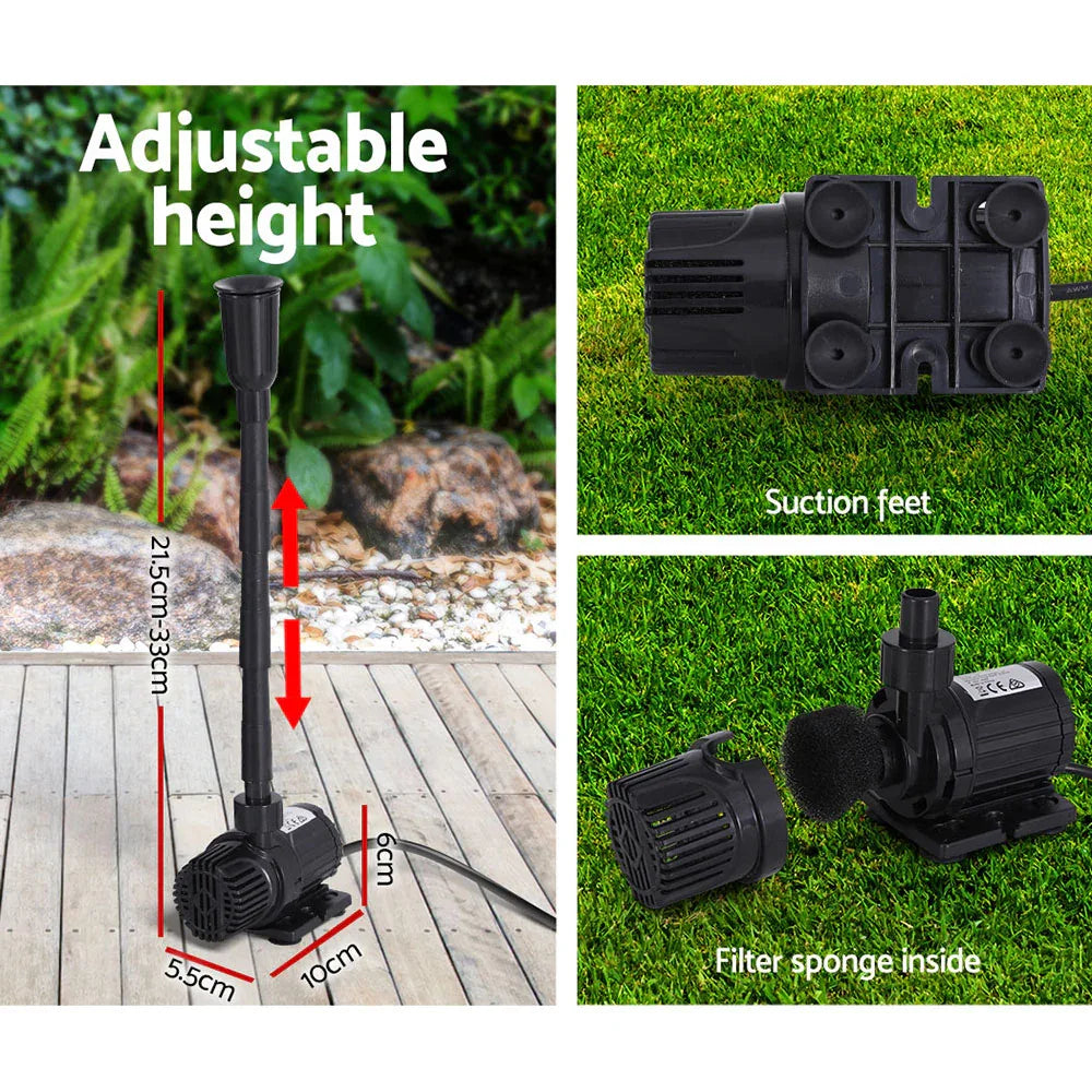 Gardeon Solar Pond Pump Submersible Water Fountain Kit 9.8FT - Mekamart Australia