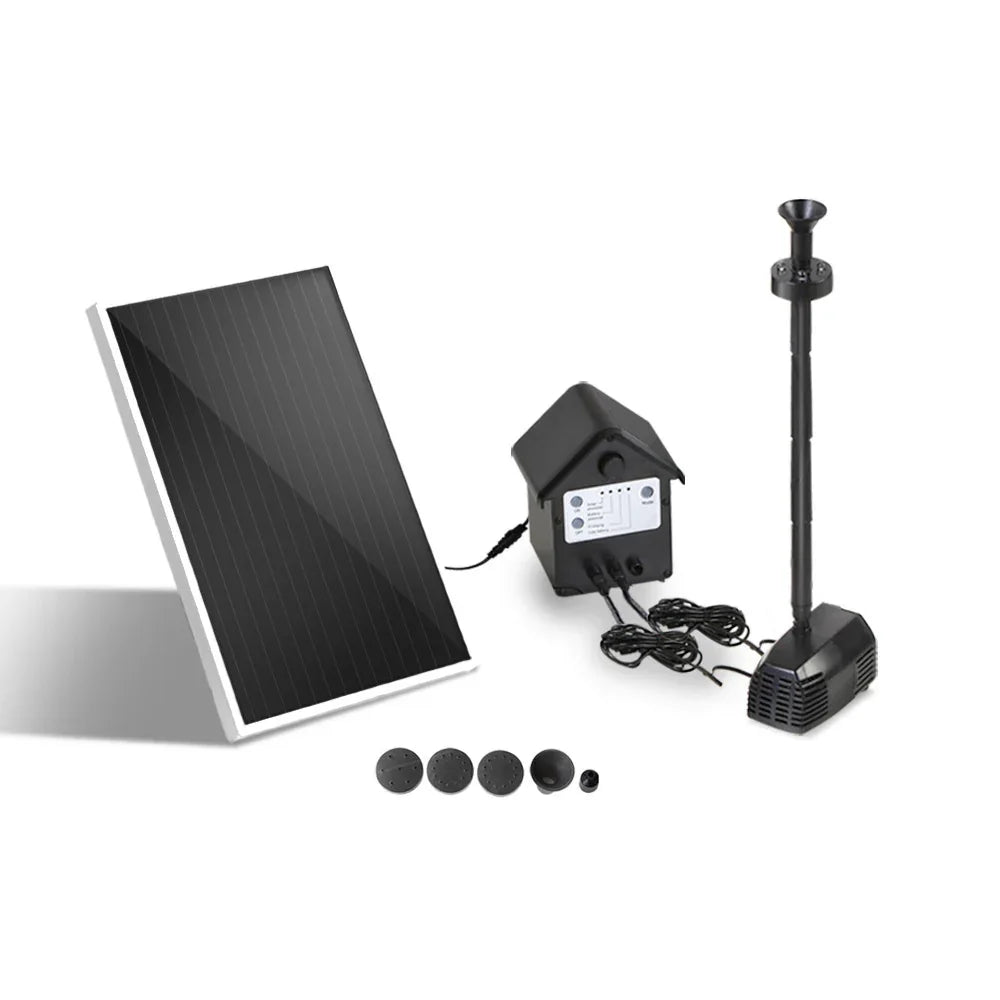 Gardeon Solar Pond Pump Submersible Water Fountain with Battery Kit LED Lights 4FT - Mekamart Australia