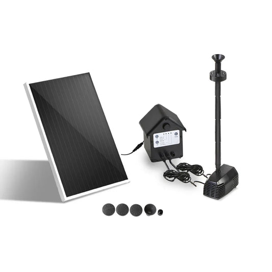 Gardeon Solar Pond Pump Submersible Water Fountain with Battery Kit LED Lights 4FT - Mekamart Australia