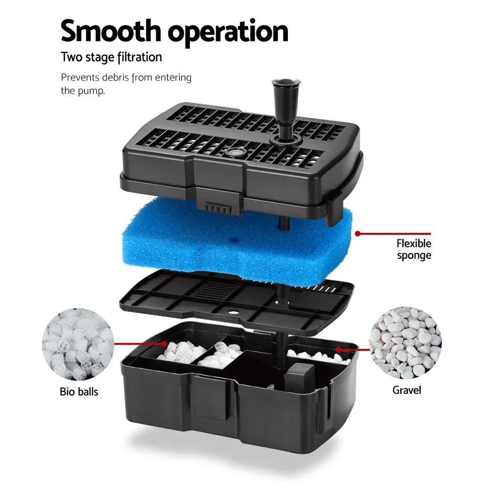Gardeon Solar Pond Pump with Filter Box 4.6FT - Mekamart Australia