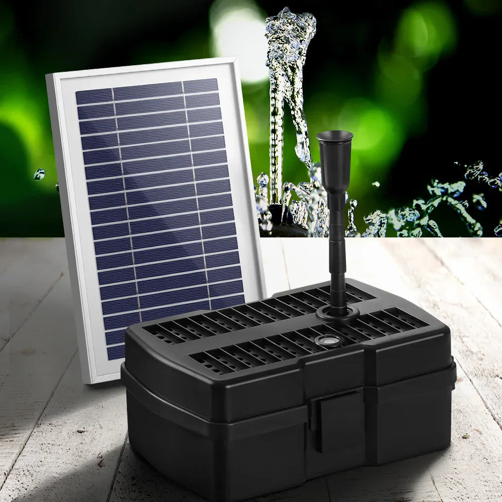Gardeon Solar Pond Pump with Filter Box 4.6FT - Mekamart Australia